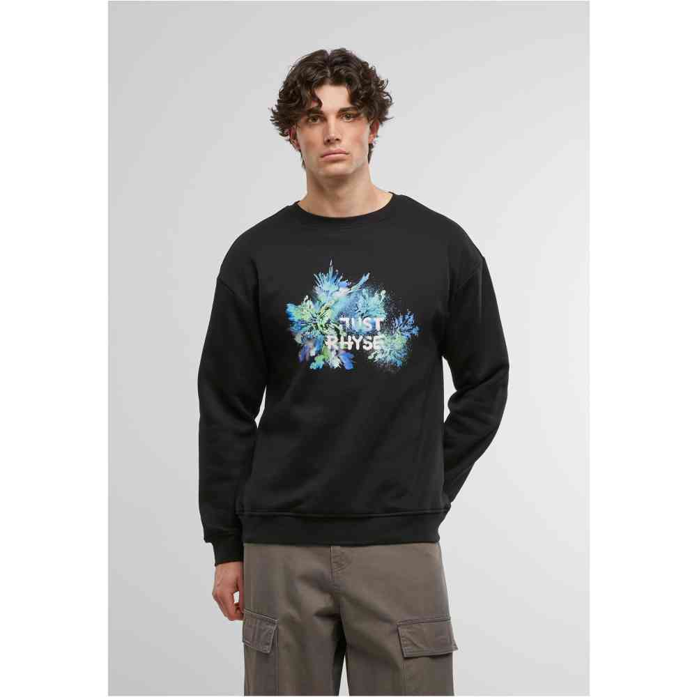 Just Rhyse - Firework Sweater/trui - Zwart/Blauw